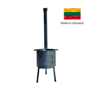 Handmade stove with chimney Premium Lite, 12-16 L for kazans