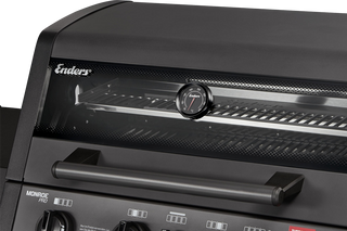 Enders Monroe Pro 4 SIK Turbo Shadow Gas Grill with Turbo Zone and Side Stove, Graphite Colours