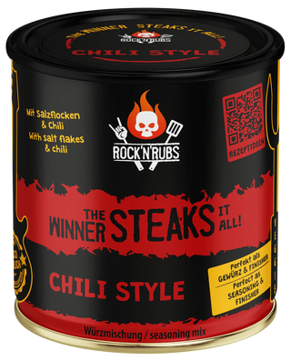 ROCK'N'RUBS Prieskoniai "The Winner Steaks it All - Chili Style" (kepsniams), 180 g