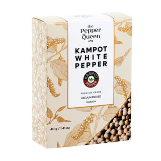 Baltieji kampoto pipirai Kampot White Pepper, 40 gr