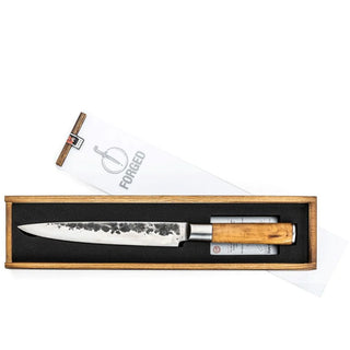 Japoniško plieno peilių STYLE DE VIE Olive Forged, Chef, 20,5 cm (šefo)  ir Carving, 20,5 cm (išpjaustymo) Rinkinys